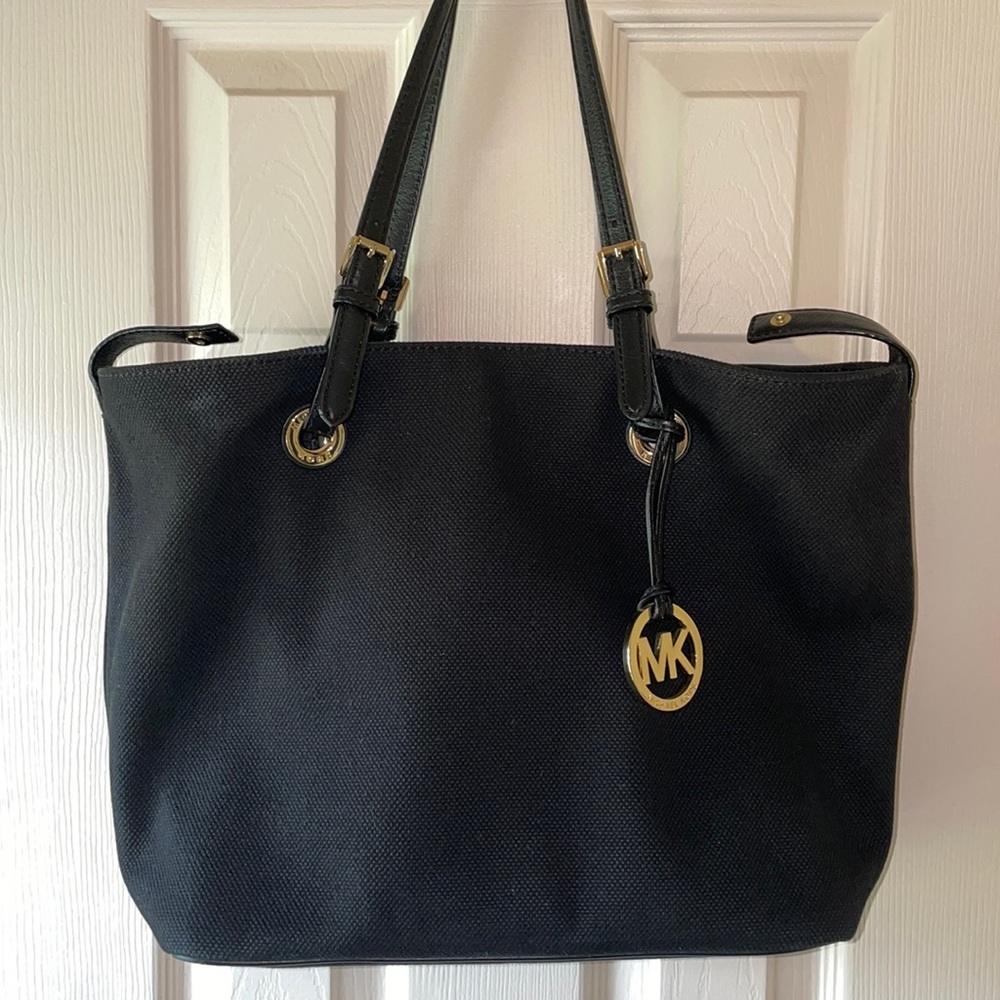 Black Canvas Michael Kors Tote
